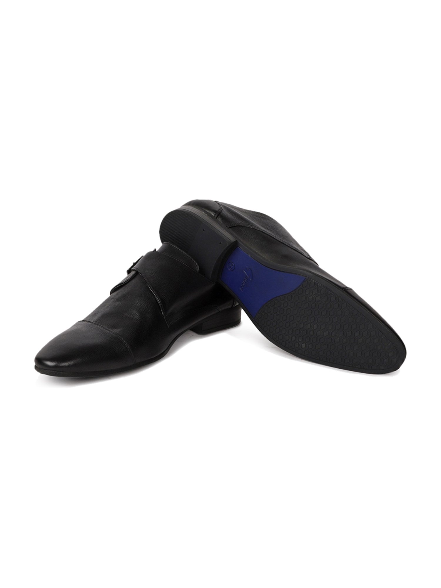 Gabicci Men's Jim Clark G Black Monk Shoes