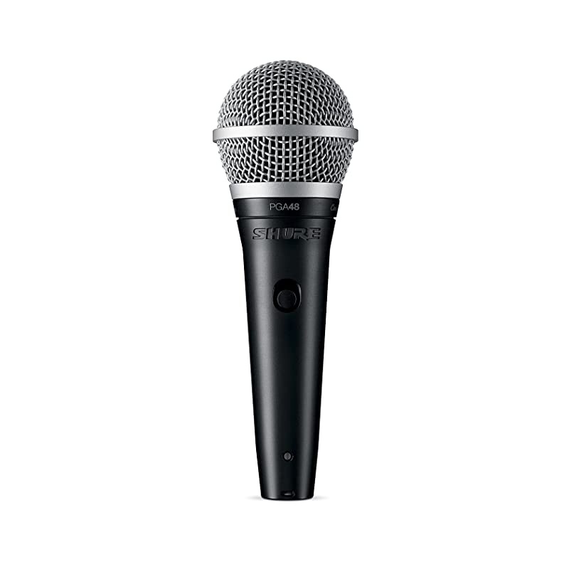 Dynamic Microphone, XLR Connector, Black, 5.00 x 10.00 x 3.50 (PGA48-QTR)