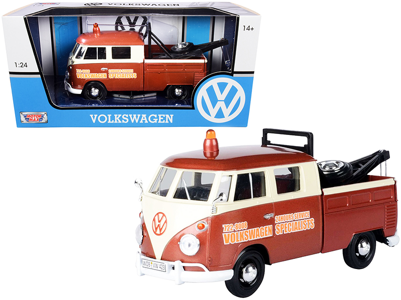1969 Volkswagen Double Cab Pickup Tow Truck Blue and White "Union 76 Minute Man Service" "Club Vee V-Dub" Series 15 1/64 Diecast Model Car by Greenlight