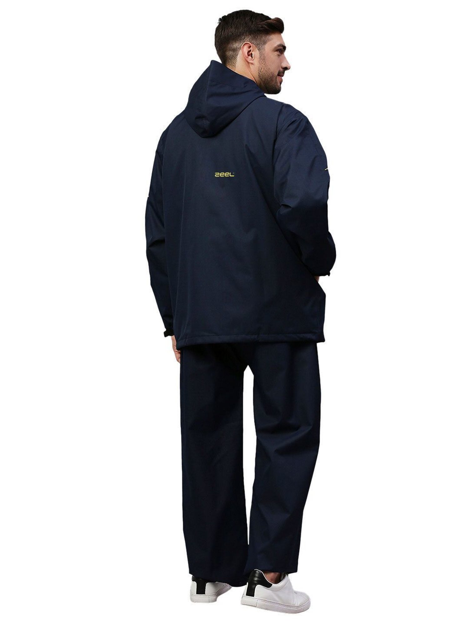 Zeel Navy Regular Fit Raincoat Set