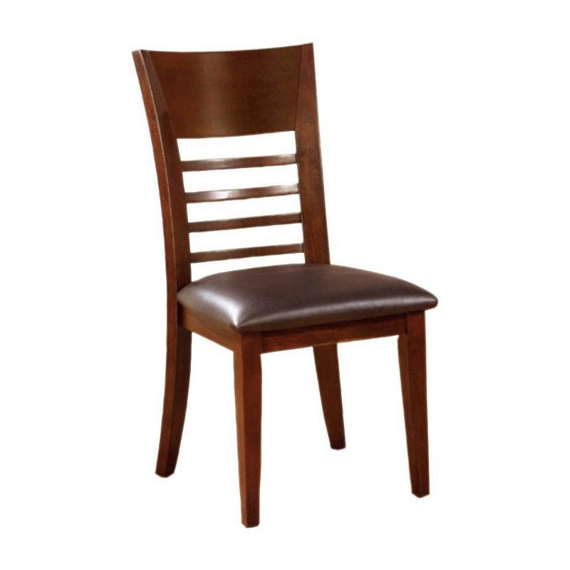 Agi Mid-Century Dining Chair in Walnut Wood and Beige Fabric - Armen Living