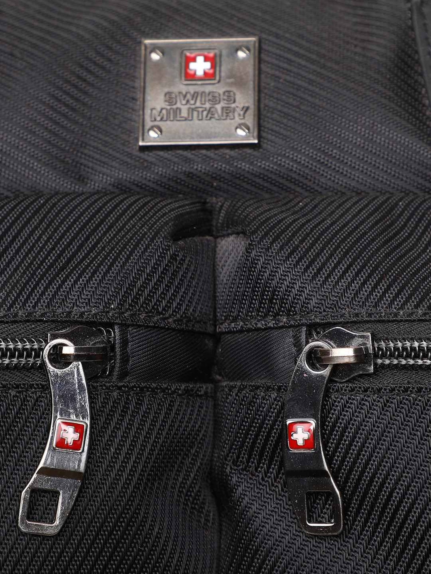 Swiss Military Black 2 Wheels Medium Duffle Trolley Bag - 45 cm