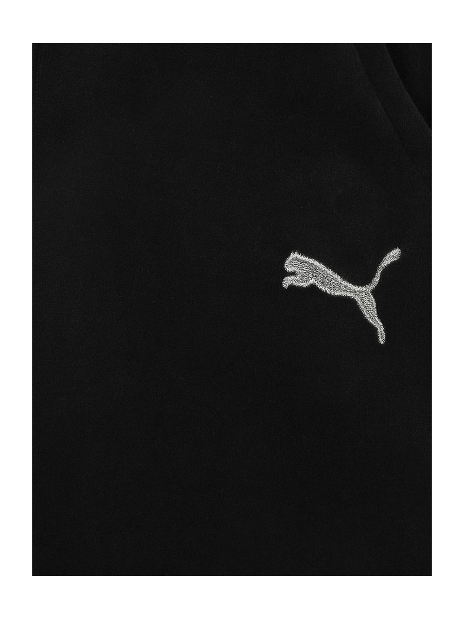 Puma Girls Alpha Black Logo Print Pants