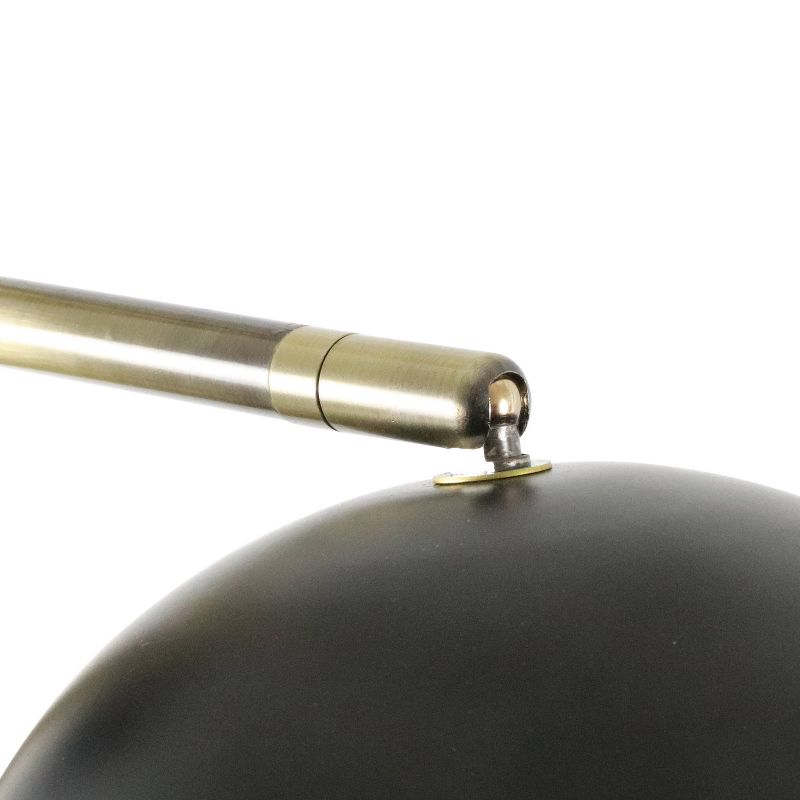 62" 2 Light Marble Morris Base Floor Lamp Brass - Decor Therapy