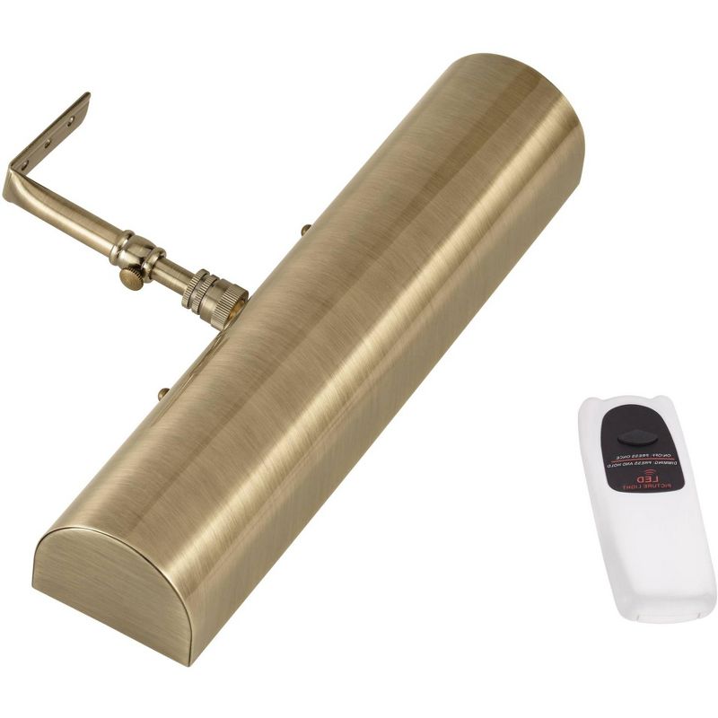 Concept Lighting Antique Brass 11 1/2" Wide Battery Powered LED Picture Light