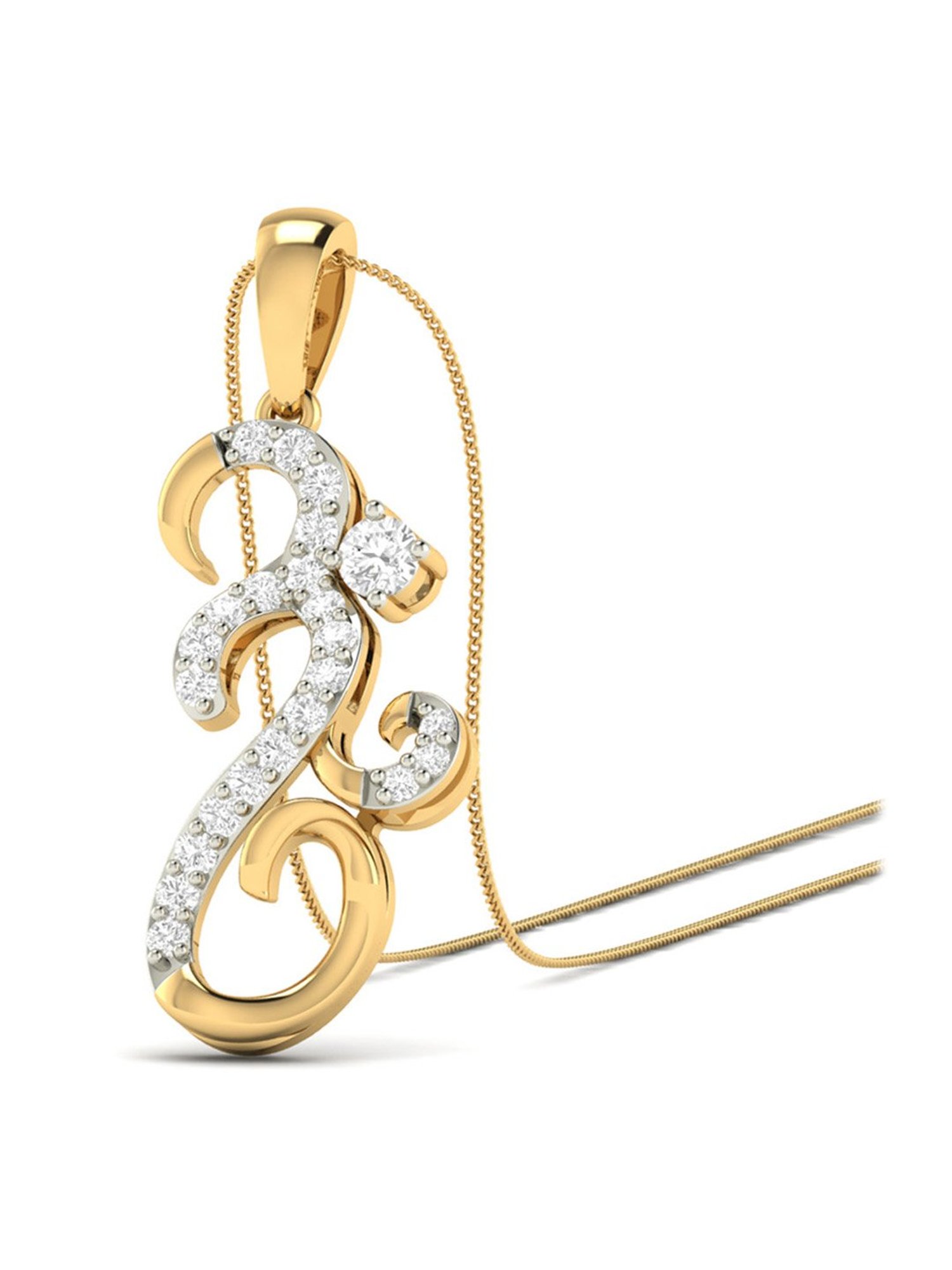 PC Jeweller Bhairav 18k Gold Pendant without Chain for Unisex