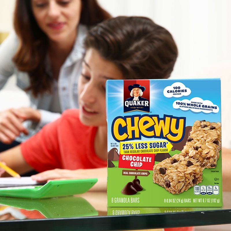 Quaker Chewy Low Sugar Chocolate Chip Granola Bars - 8ct