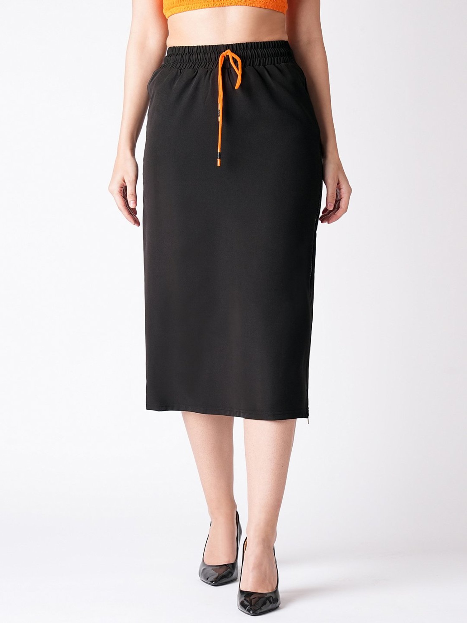 Globus Black Below Knee Skirt