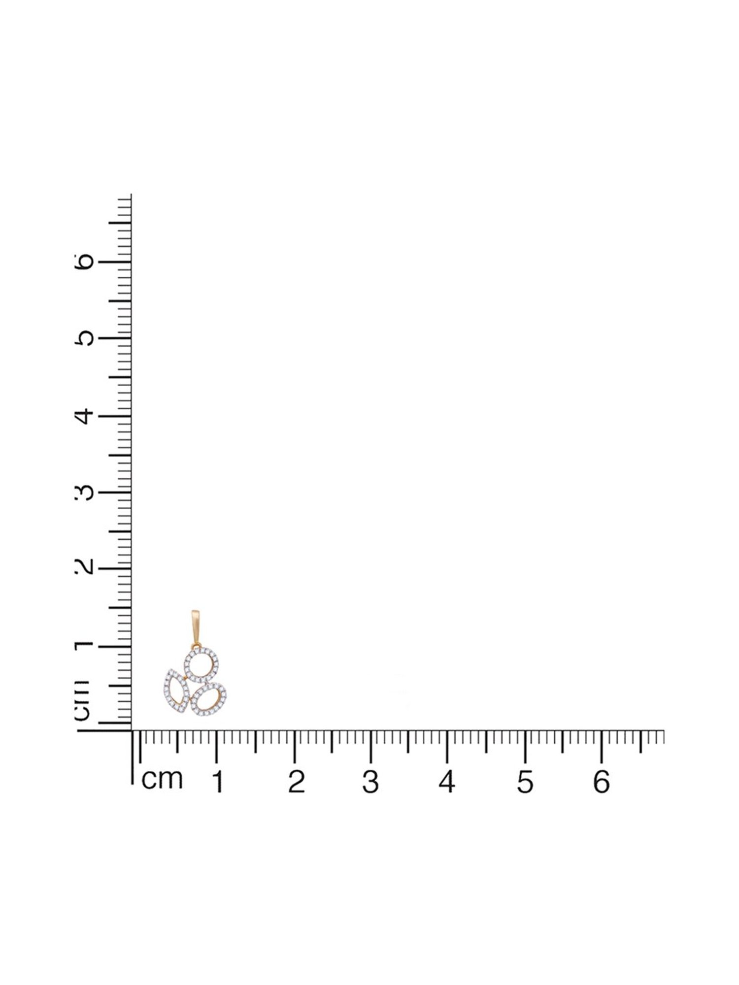 Waman Hari Pethe Jewellers 18k Gold & Diamond Pendant without Chain for Women