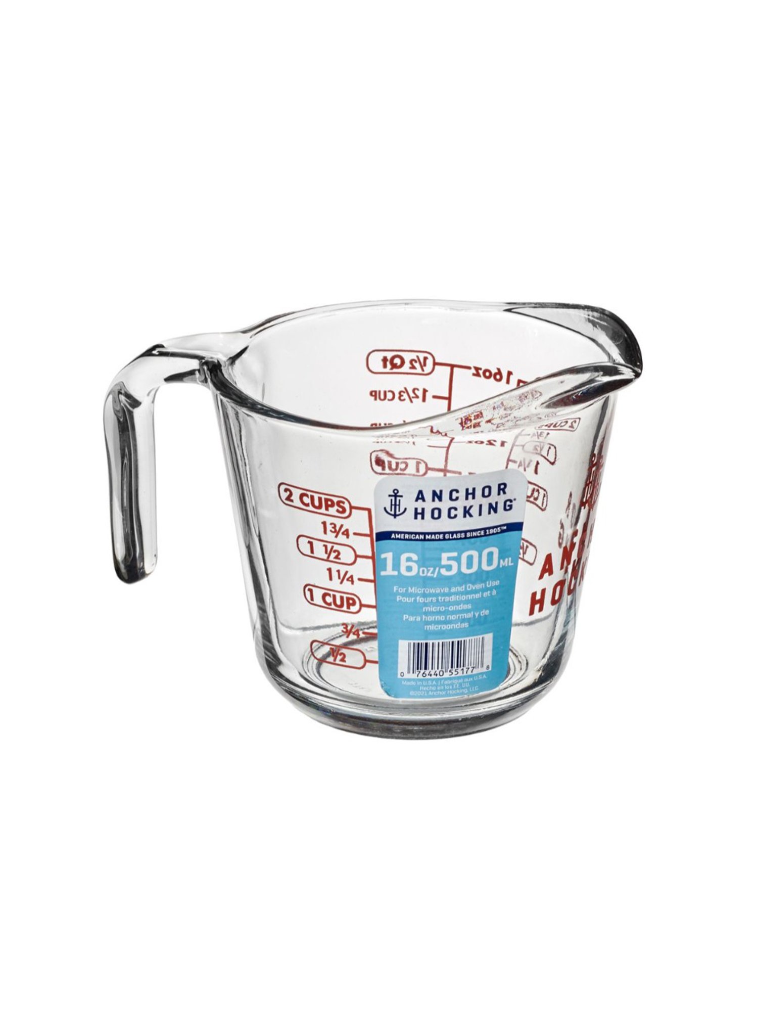 Anchor Hocking Transparent Glass Measuring Cup - 473 ml