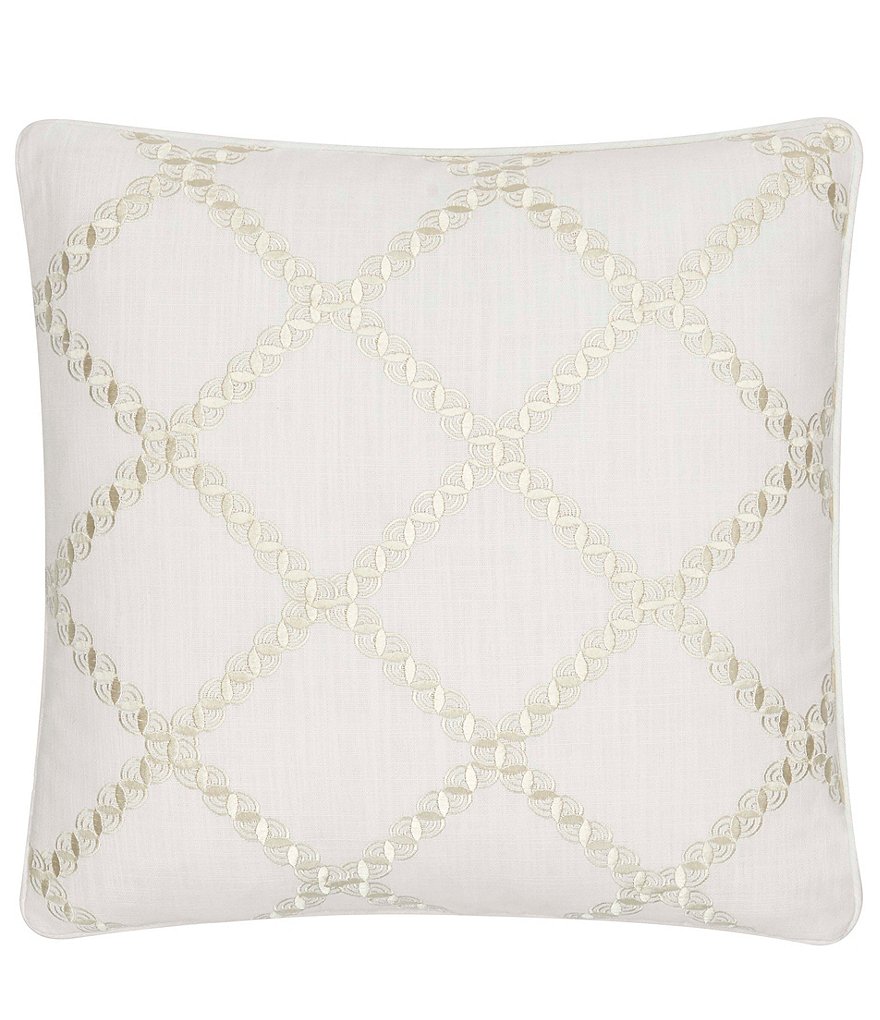 Rose Tree Islamorada Diamond Embroidered Square Pillow