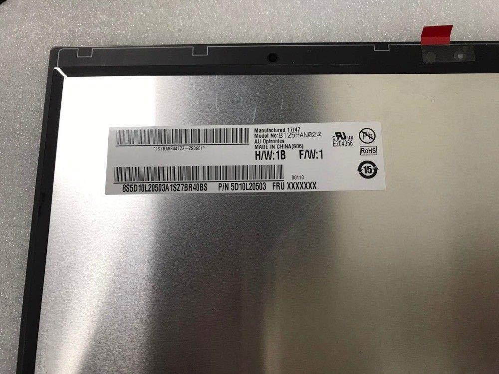 12.5'' LED LCD Screen + Touch Digitizer Assembly for Lenovo Yoga 720-12IKB 720 12 (Max. Resolution:1920x1080)