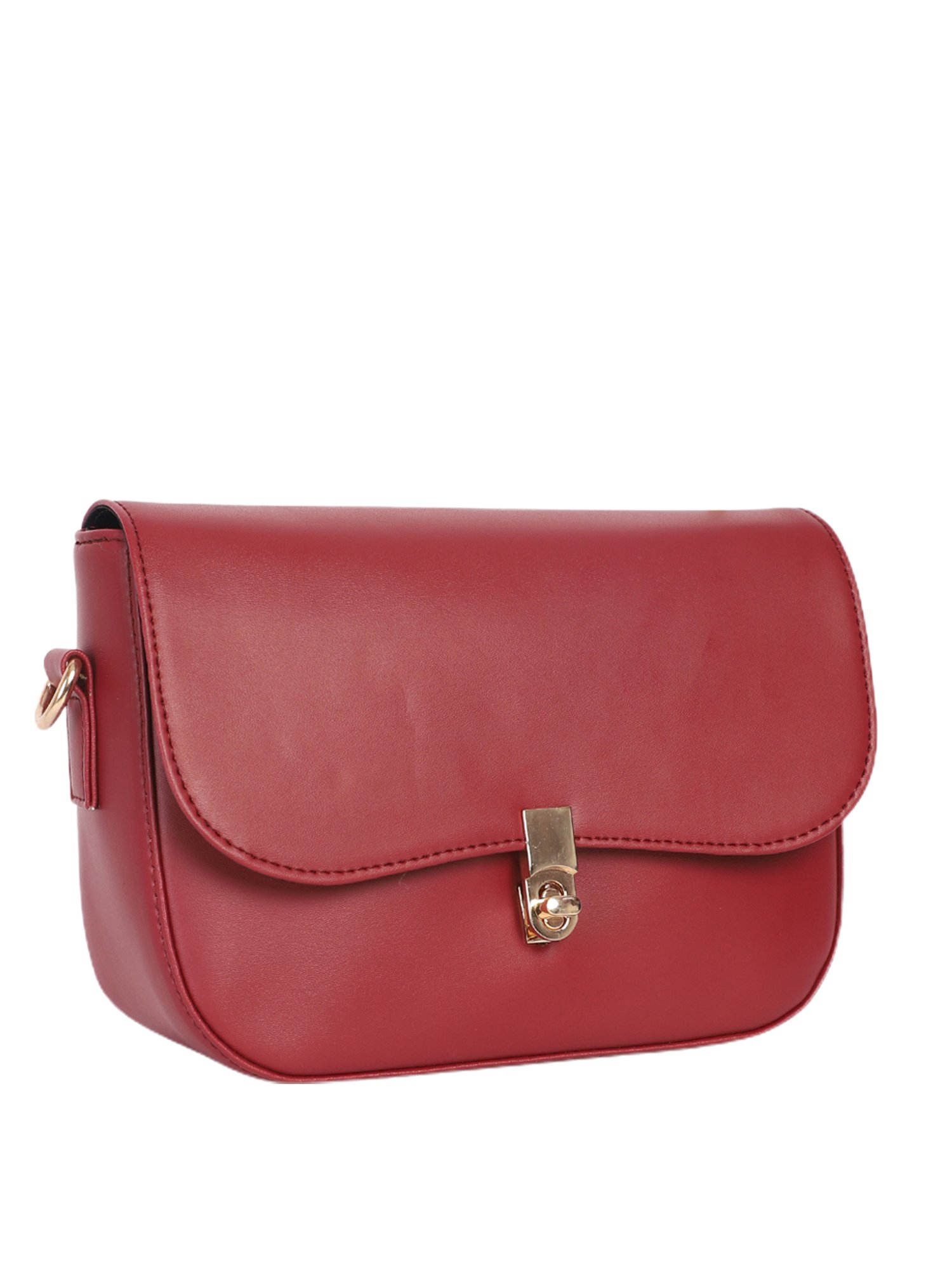 Bagsy Malone Maroon Solid Sling Bag