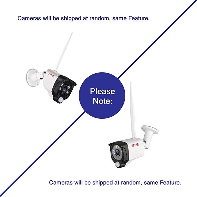 Audio Recording]  All-in-One Full HD 1080P Security Camera System Wireless with 10.1" IPS Monitor,8CH WiFi NVR,1TB HDD and 4PCS 2.0 MP Outdoor Bullet IP Cameras with PIR Sensor,Plug and Play