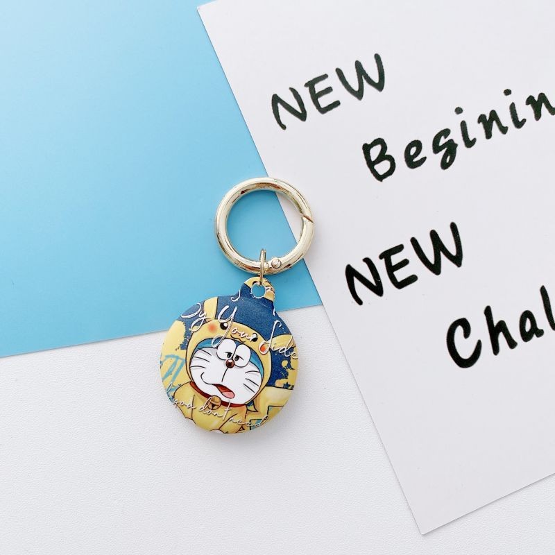 [6 PCS]Silicone Protective Case for AirTags, Tracker Lightweight Soft Protective Skin Cover Accessories Finder Holder with Key Chain Anti-Loss Design Compatible with Apple AirTags 2021