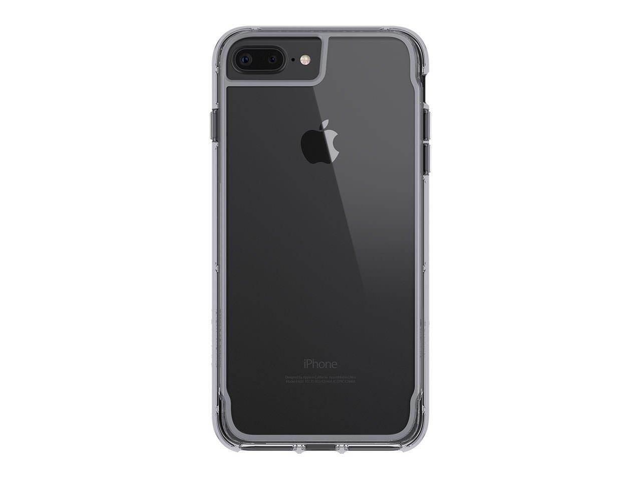 Survivor Clear Case Compatible with iPhone 7 Plus (Matte Space Gray/Matte Silver)
