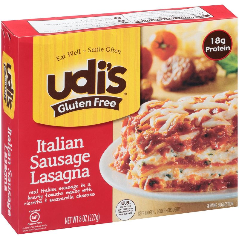 Udi's Gluten Free Frozen Italian Sausage Lasagna - 8oz