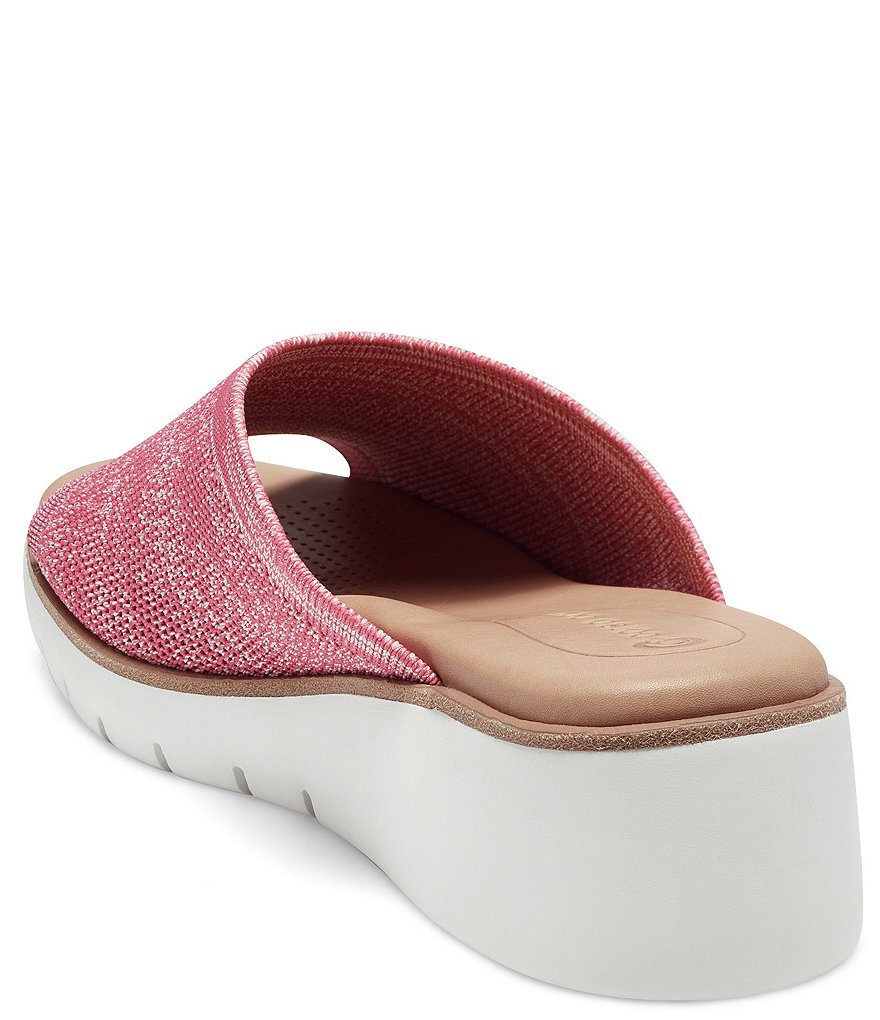 CC Corso Como Ditya Two-Tone Knit Slide Wedge Sandals