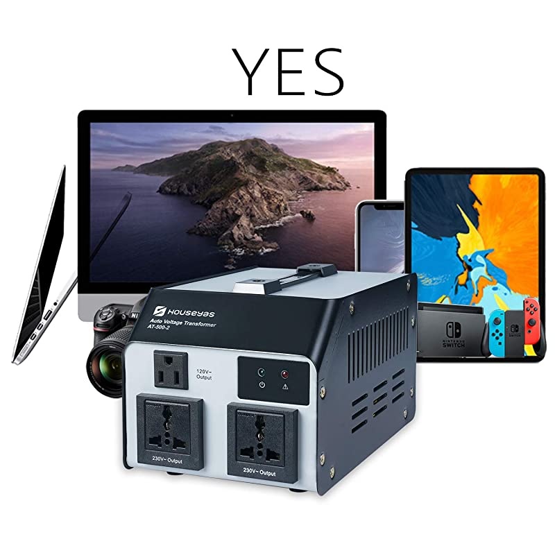 500 Watt Voltage Transformer Converter Auto Step Up Step Down 110120Volts 220240 Volts WExtra Surge Protection Circuit Breaker Protection Soft Start Function