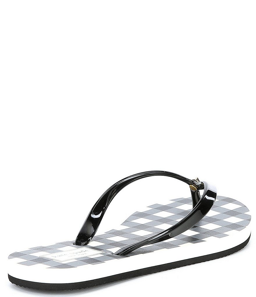 kate spade new york Fiji Gingham Print Flip Flops