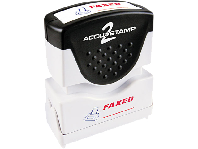 Accustamp2 035533 Accustamp2 Shutter Stamp with Microban, Red/Blue, FAXED, 1 5/8 x 1/2