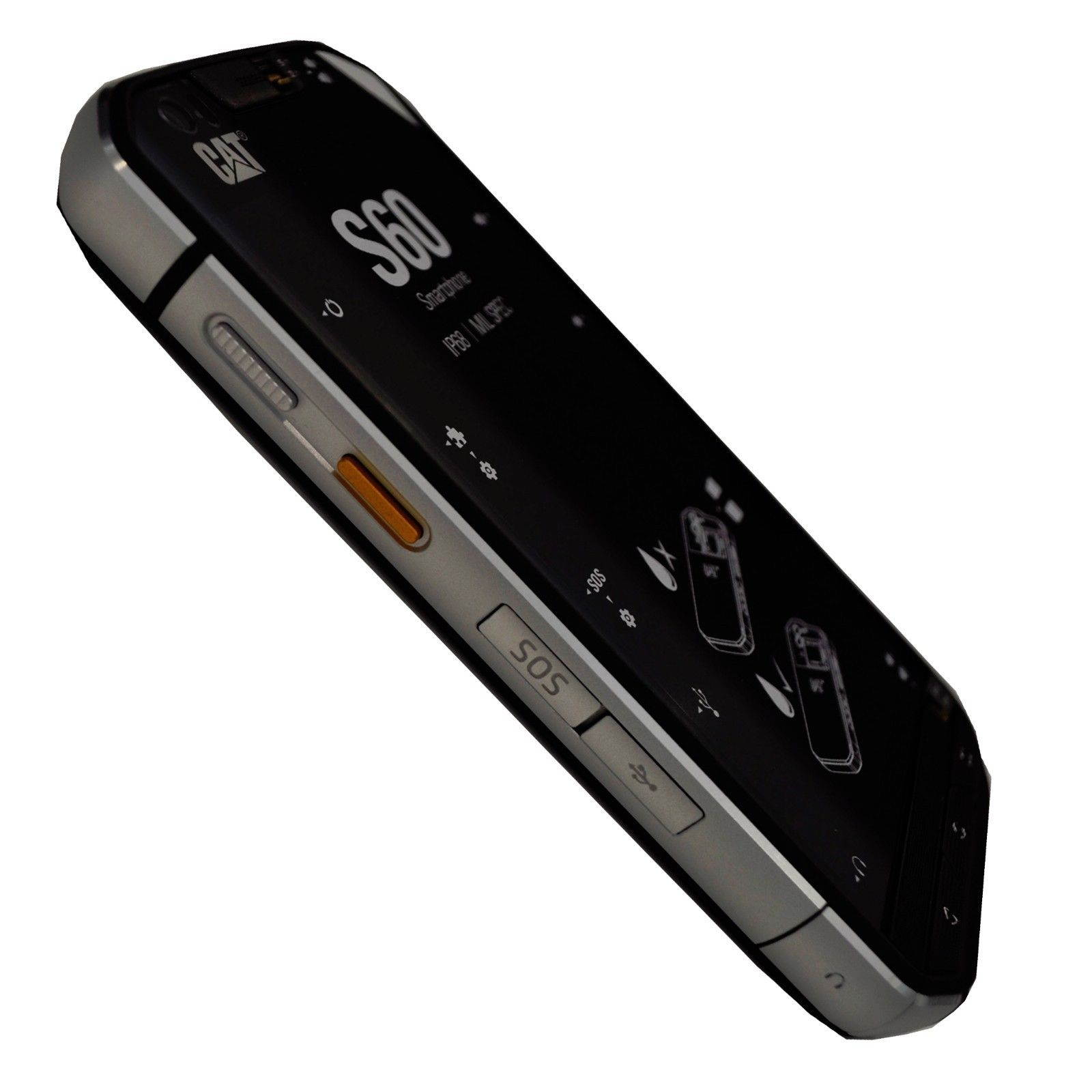 Caterpillar CAT S60 32GB Dual-SIM (No CDMA, GSM only) Factory Unlocked Thermal Imaging Rugged Smartphone (Black) - UK/EU Version