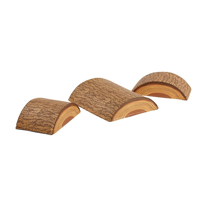 ECR4Kids SoftZone Tree Log Climber Play Set, Indoor Toddler Foam Obstacle Course, 3-Piece