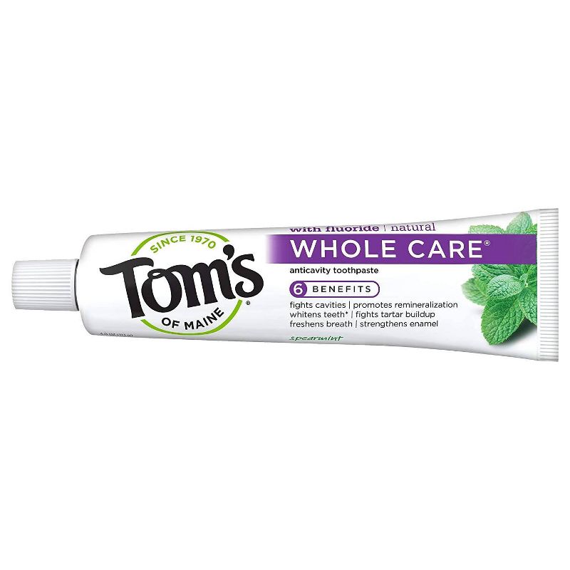 Tom's Of Maine Whole Care Anti-cavity Toothpaste Spearmint - 3pk