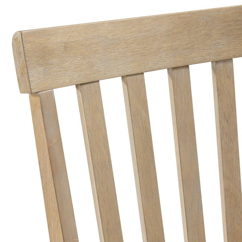 Set of 2 Liam Slat Back Chairs Natural - Picket House Furnishings
