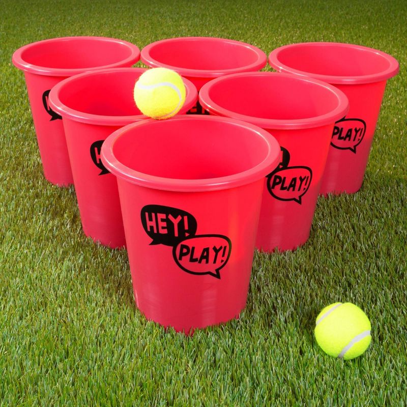Hey! Play! Kids' and Adults Large Pong Outdoor Game Set