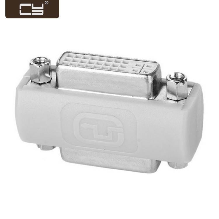 CY DVI 24+5 Female to DVI 24+5 Female VIDEO Converter Adapter 180 degree extender DV-025-WH