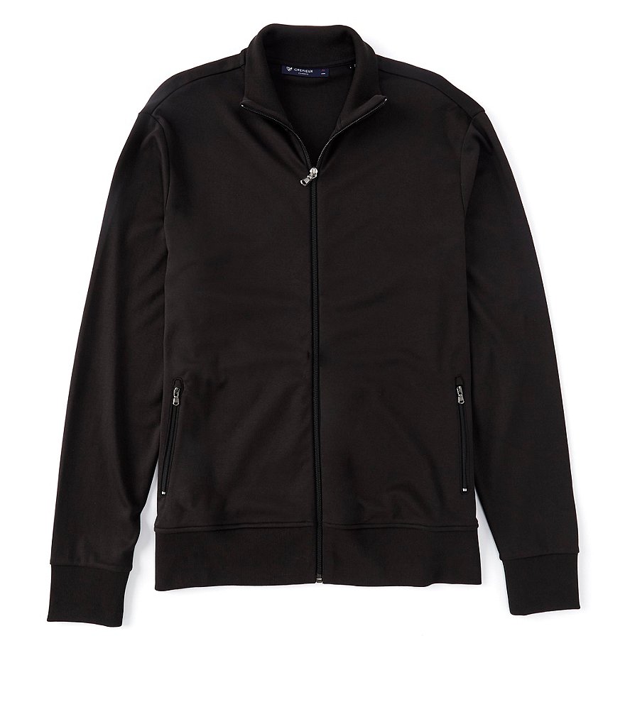 Cremieux Solid Interlock Full-Zip Track Jacket
