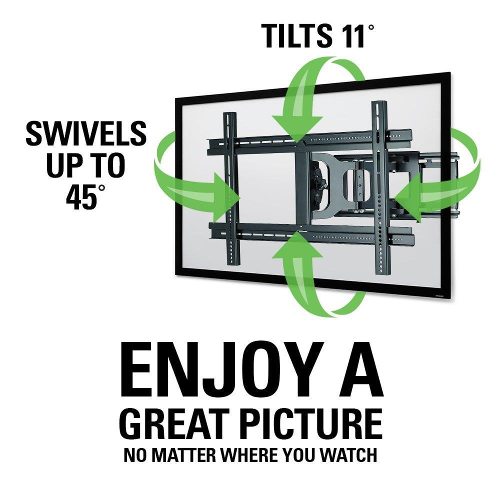 Sanus MLF13-B1 Articulating Universal Wall Mount for 37-80-Inch Screen