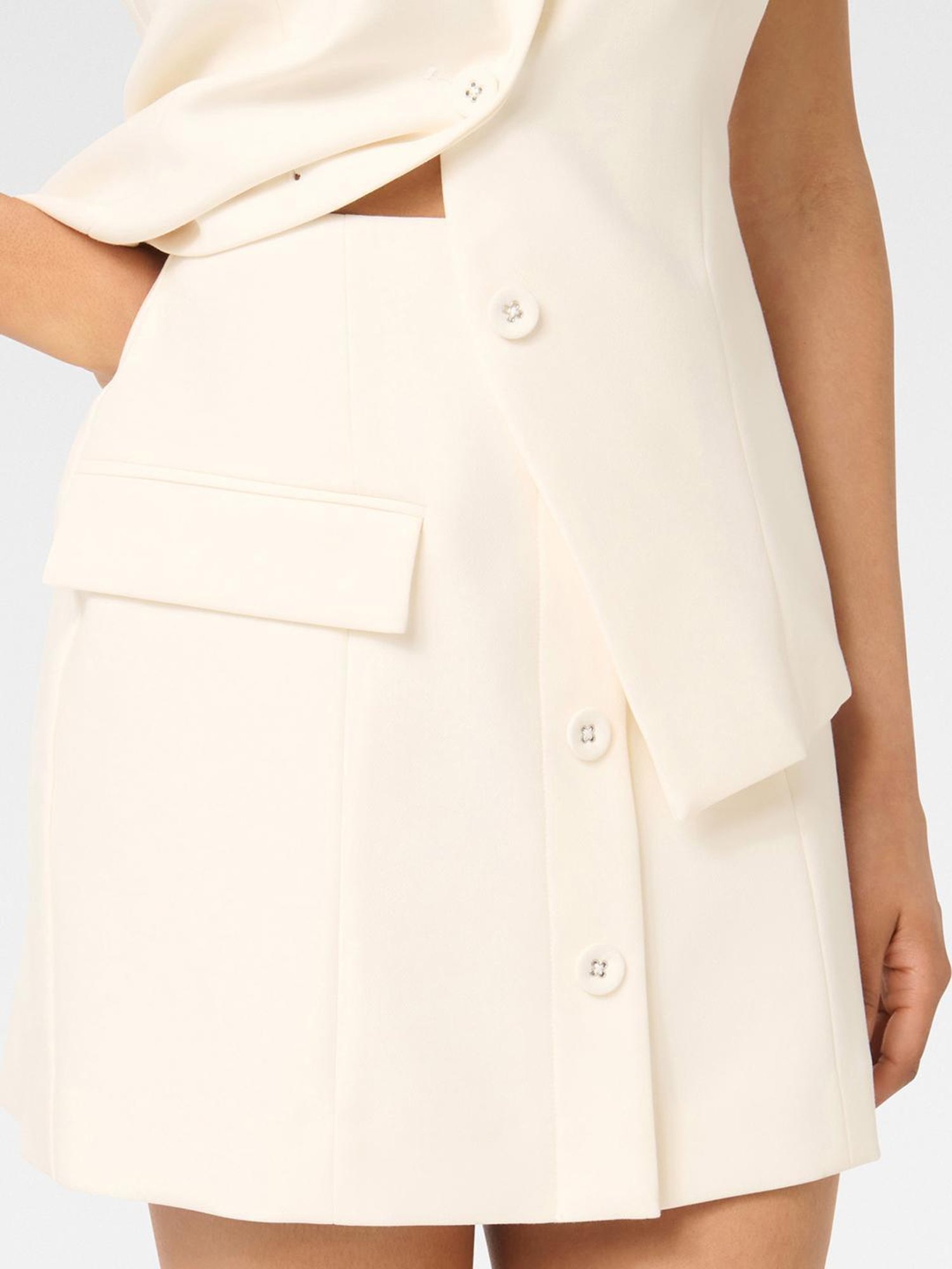 Forever New Abigale Petite Button Mini Skirt