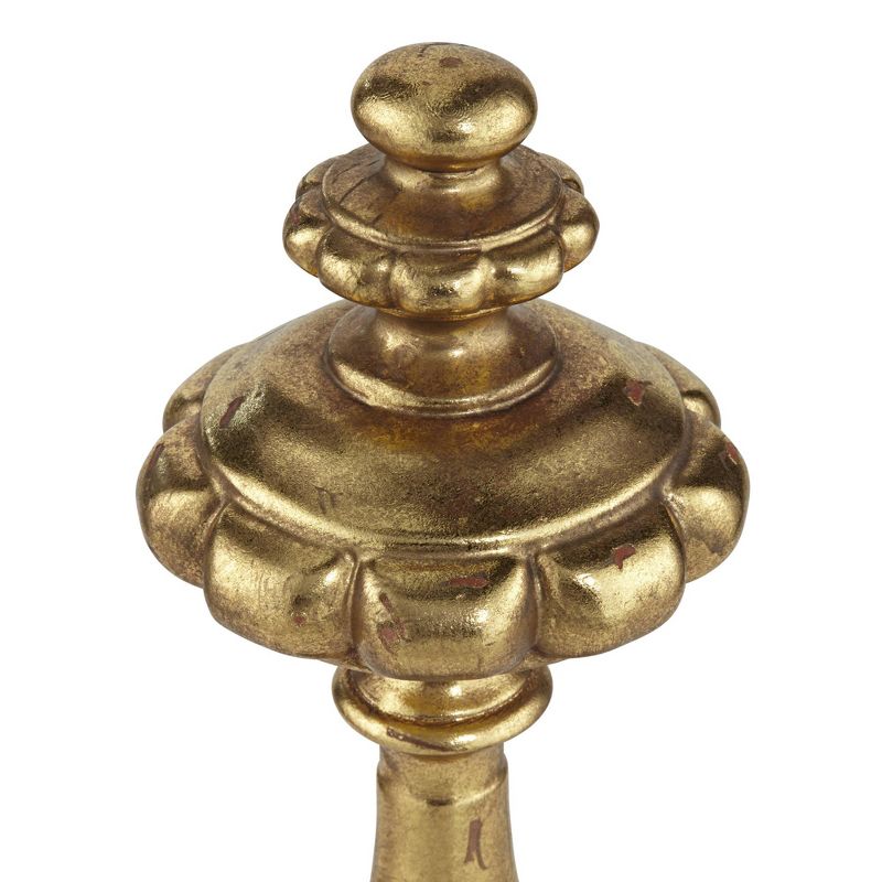 Kensington Hill Charlotta 13 1/2" High Matte Gold Finish Traditional Finial Statue