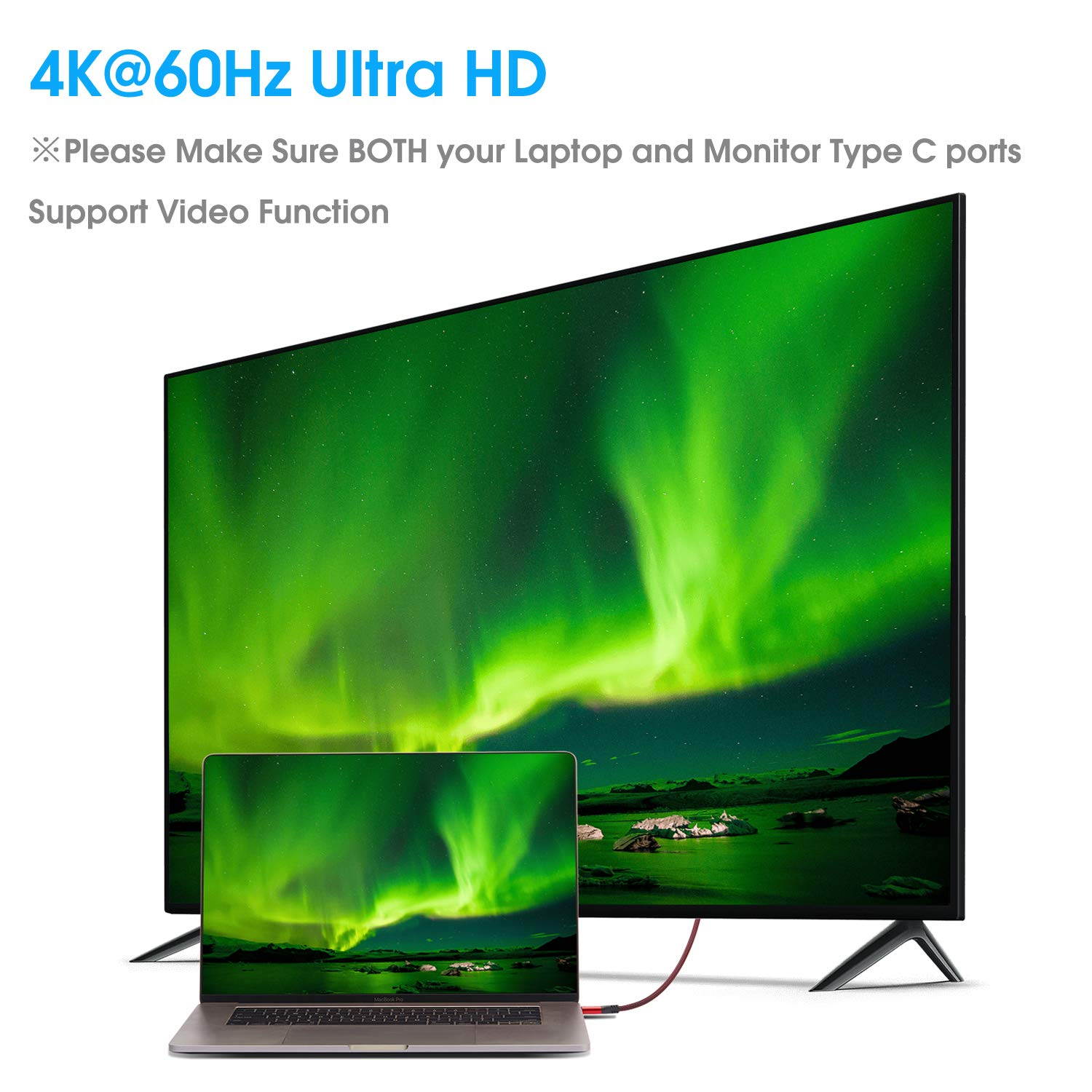 USB C to C Cable 100W [5FT, 20Gbps], RIITOP USB 3.2 Type-C Gen 2x2 Cable with E-Marker (Thunderbolt 3 Compatible) Support PD Fast Charge / 4K Video Braided Cord for MacBook Pro, USB-C Monitor, SSD