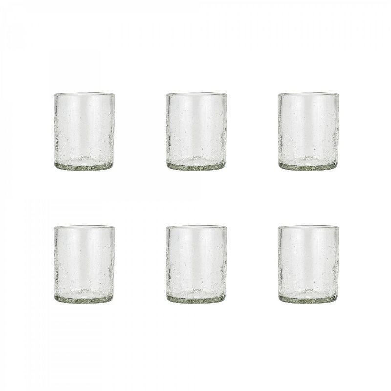 4pk Embossed Glass Drinkware Tall - Hearth & Hand™ with Magnolia