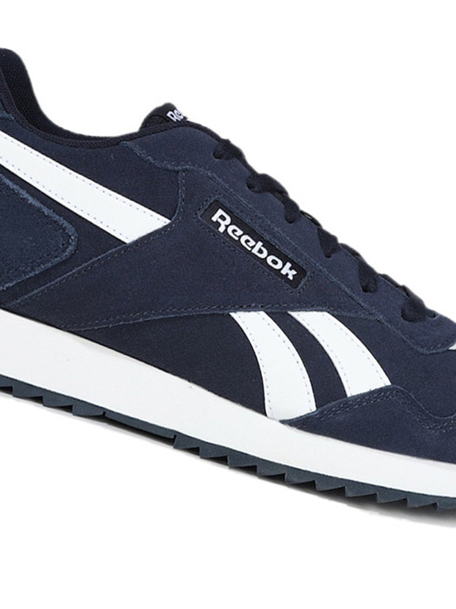 Reebok Men's Glide Ripple Navy Casual Sneakers