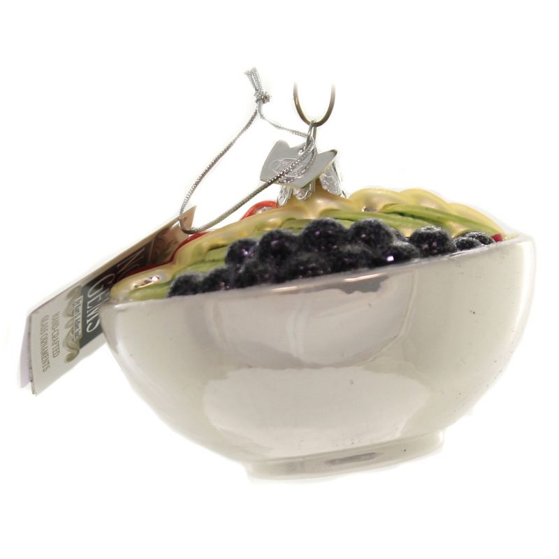 Noble Gems 2.0" I Love Acai Bowl Ornament Super Fruit Food  -  Tree Ornaments