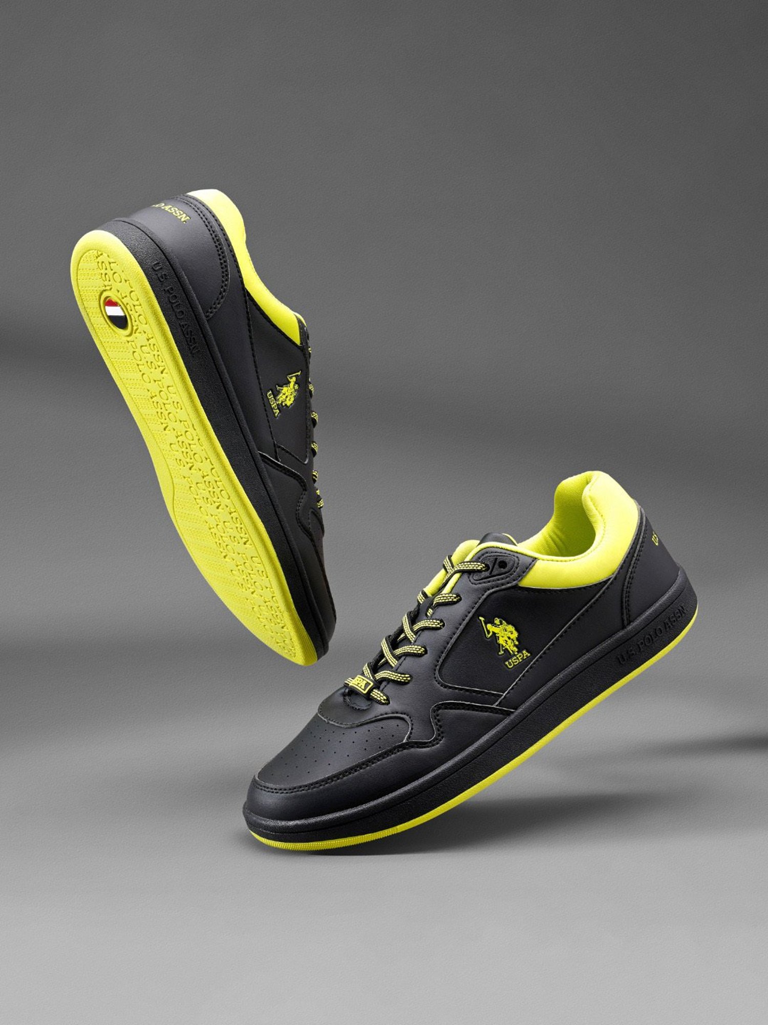 U.S. Polo Assn. Men's MILO Black Casual Sneakers