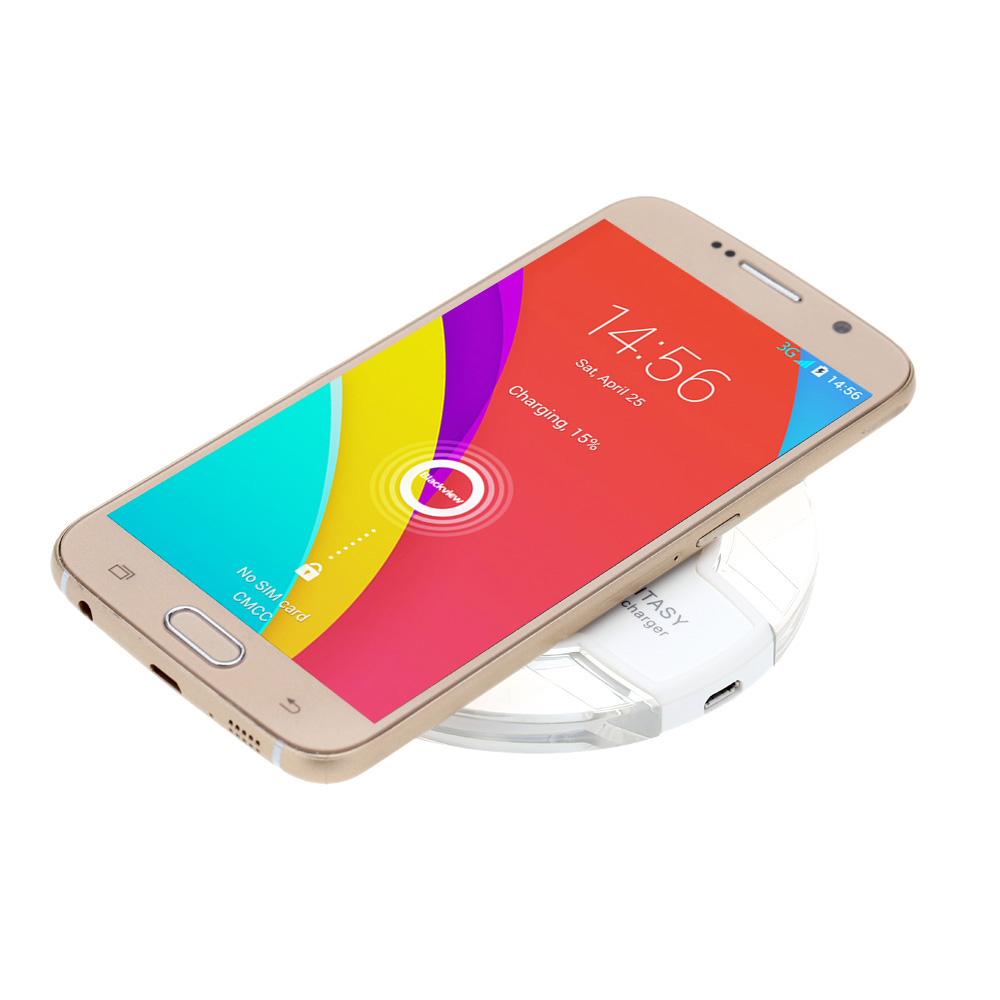 WP020 FANTASY Qi Standard Wireless Charger Pad for Samsung Galaxy S6 S6 edge Note Edge Nokia Lumia 1520 1020 930 920 Nexus 4 5 6 7