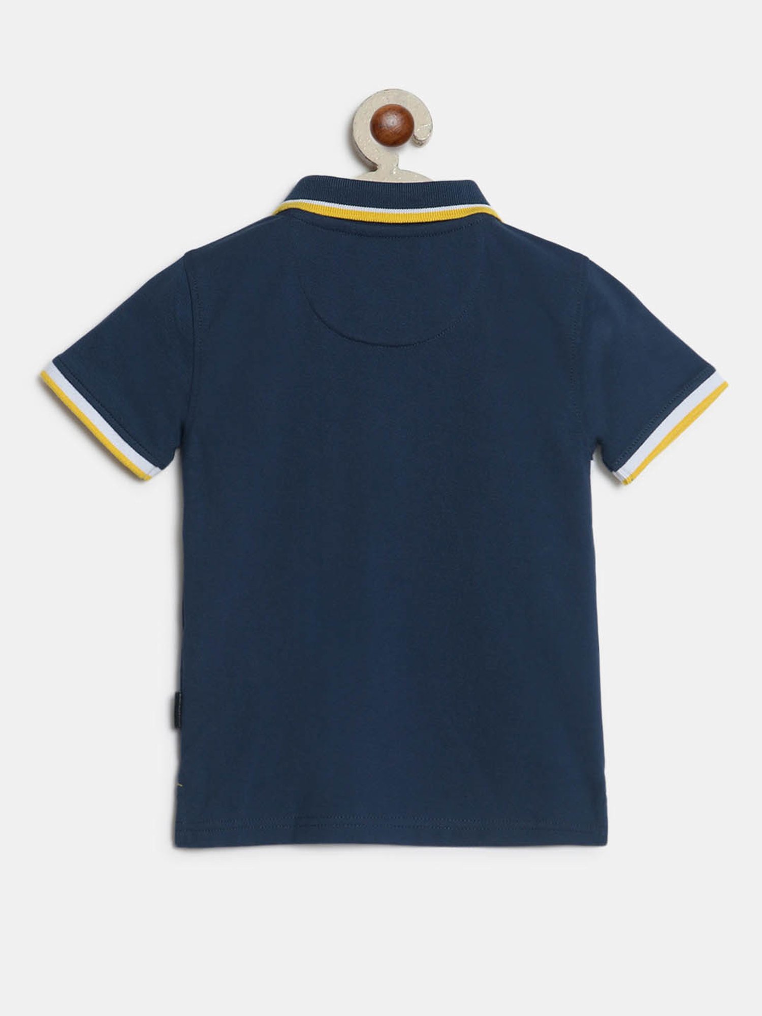Beverly Hills Polo Club Kids Blue Printed Polo T-Shirt