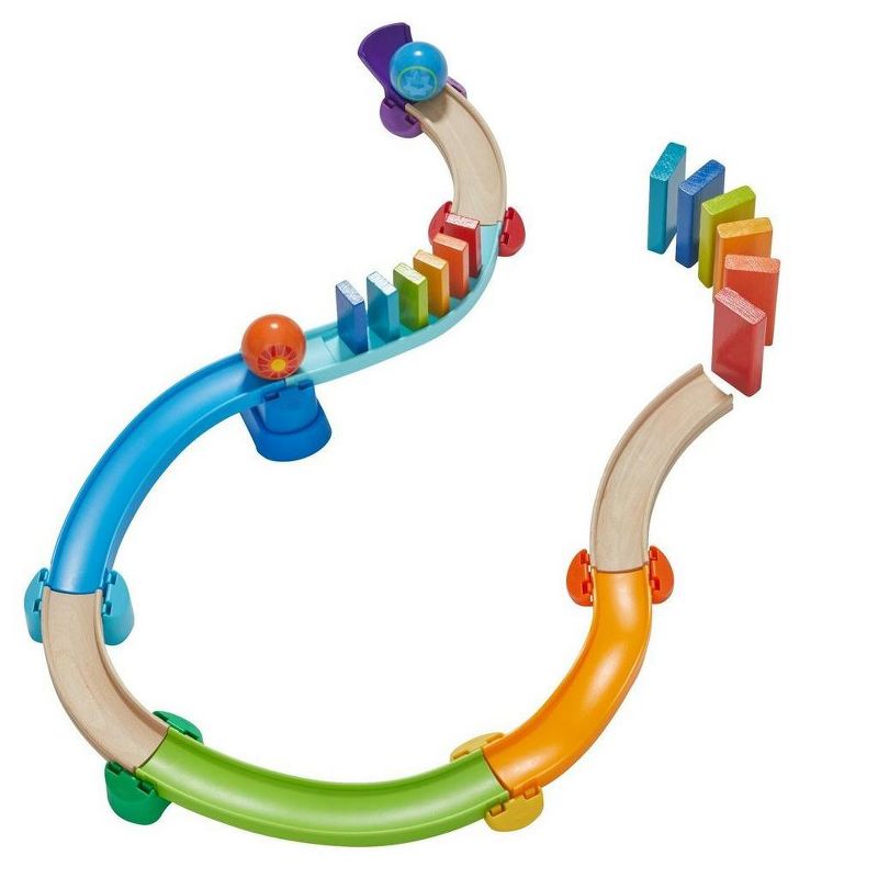 HABA Kulllerbu Kringel Domino Playset - 33 Piece Ball Track Starter Set