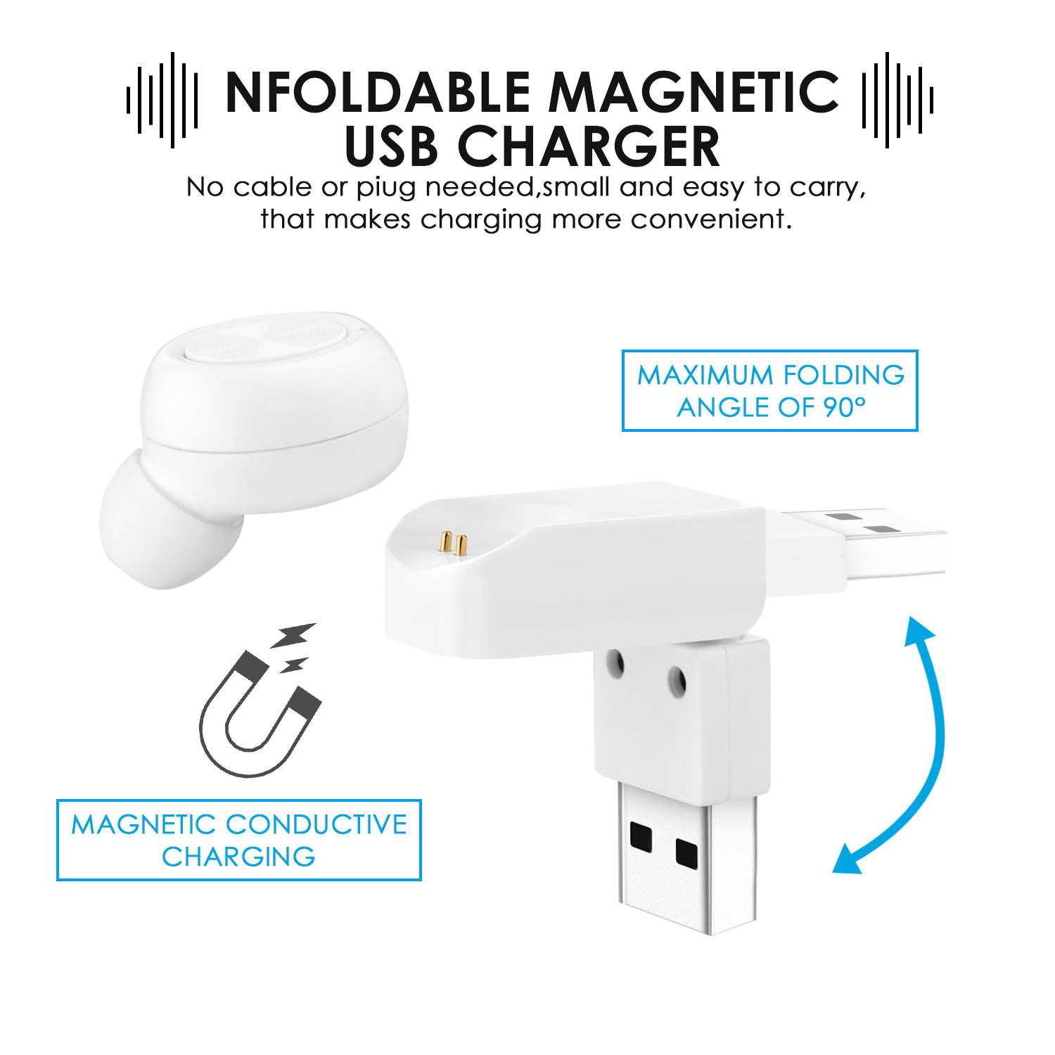 AGPtek Mini Wireless Bluetooth 4.0 Stereo In-Ear Headset Earphone Earbud Earpiece