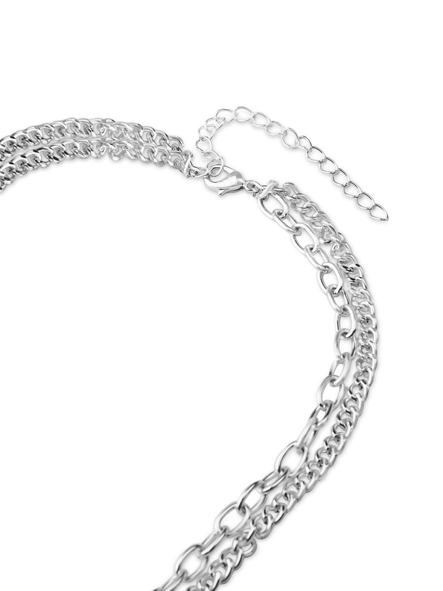 The Bro Code Silver-Plated Dog Tag Layered Necklace for Men