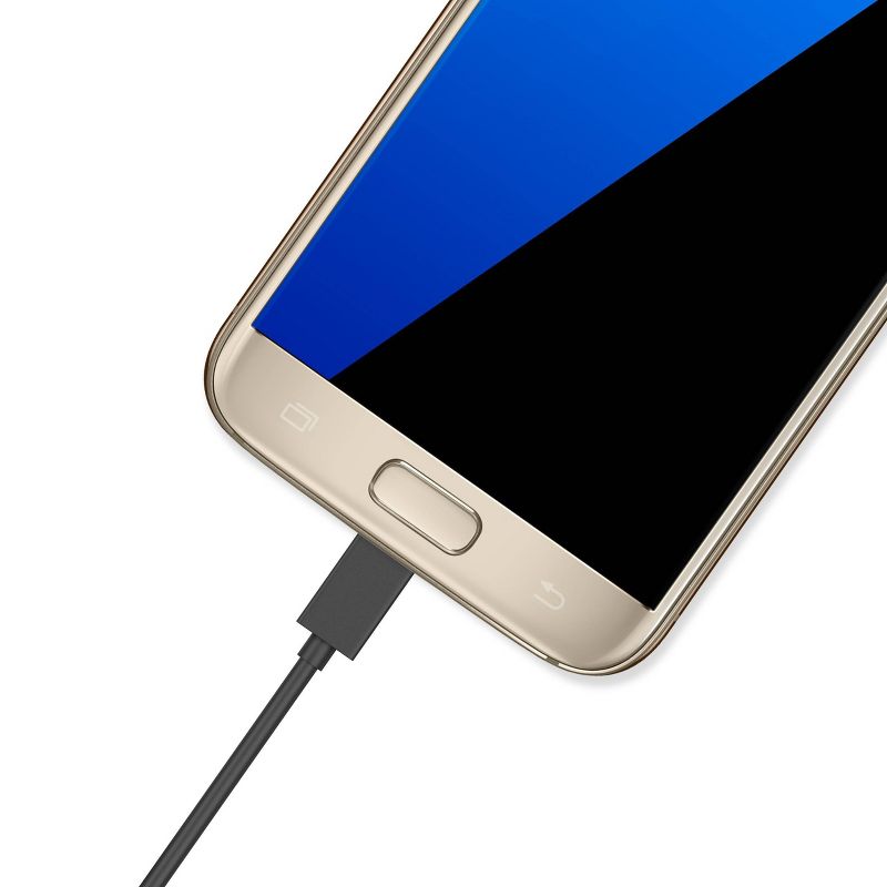 Just Wireless 4ft TPU Micro USB to USB-A Cable - Black