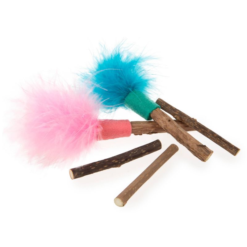 SmartyKat Silly Silver Stix Cat Toy - 5pk