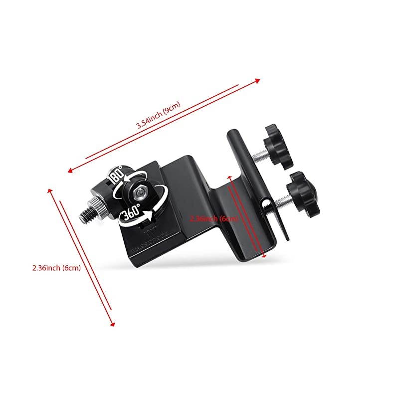 Weatherproof Gutter Mount for Blink XT2 Outdoor Camera with Universal Screw Adapter by  Best Viewing Angle for Your Surveillance Camera 2 Pack Black