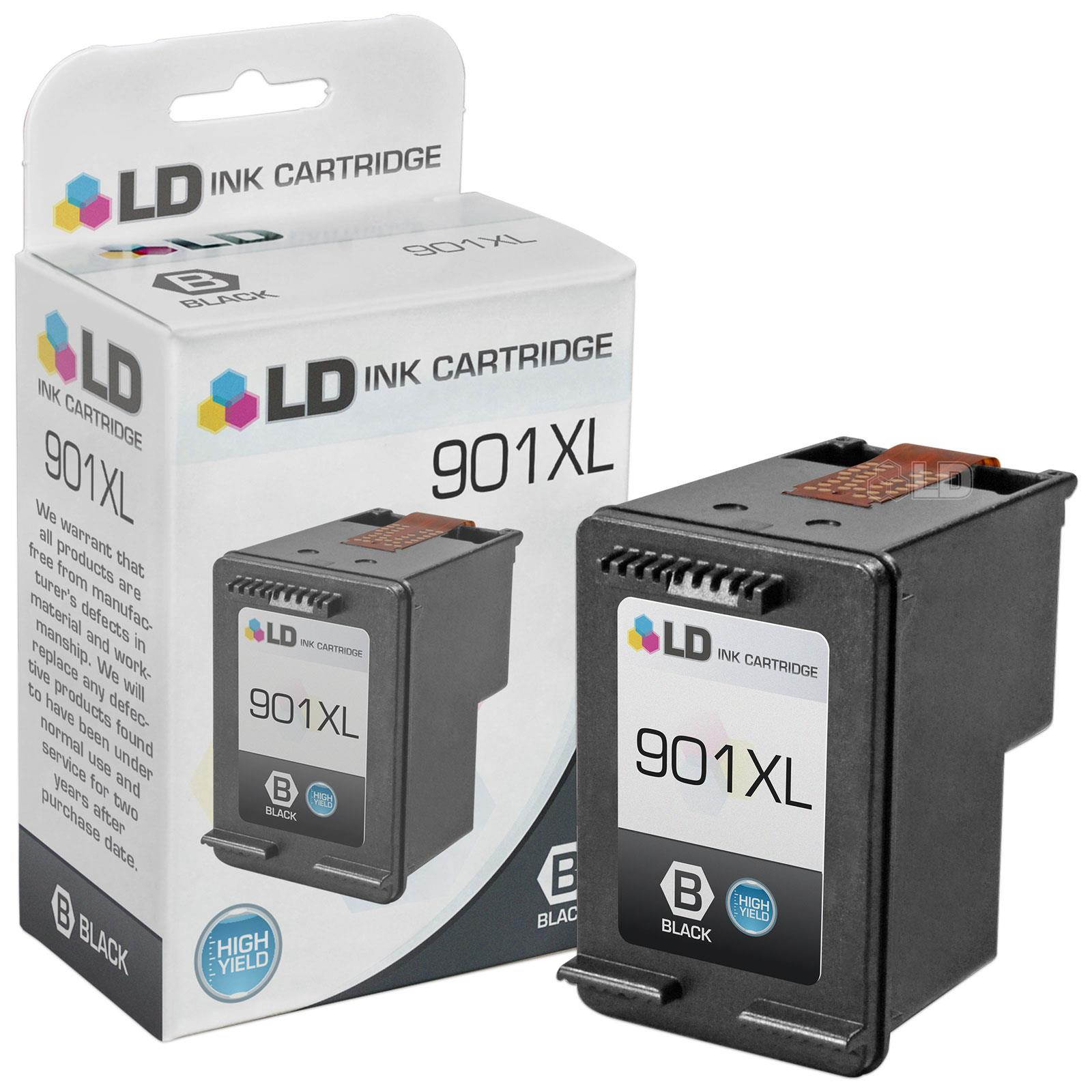 LD Remanufactured Ink Cartridge Replacements for HP CC654AN 901XL Black & CC656AN Color (3 Blk, 2 Clr) for OfficeJet J4540, J4580, J4660, G510a, J4680c, G510n, J4524, J4550, 4500, J4624, J4680, G510g