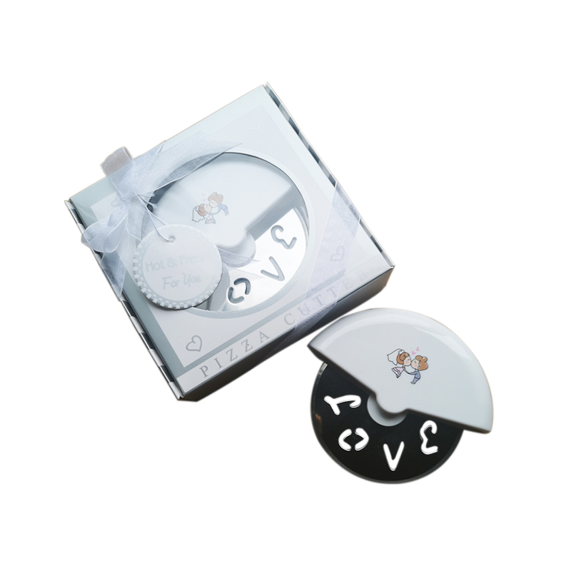 Pack Of 10 Piece Wedding Party Favor Pizza Cutter Wheels, Practical Kitchen Gift Pizza Knife Slicers